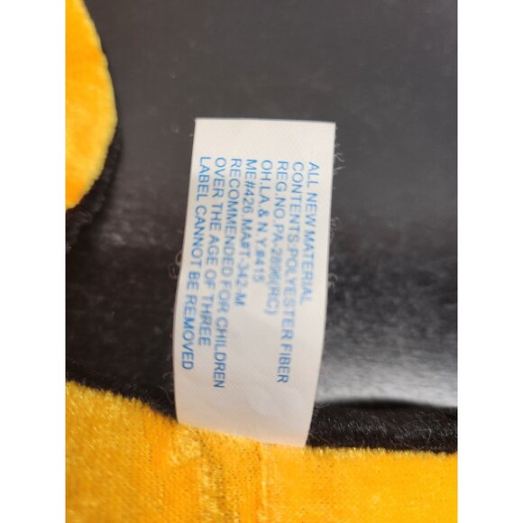 Stuffed Plush Stingray 19" Black & Yellow Soft Toy By B.T. Toy Co. For Ages 3+ - Picture 4 of 6